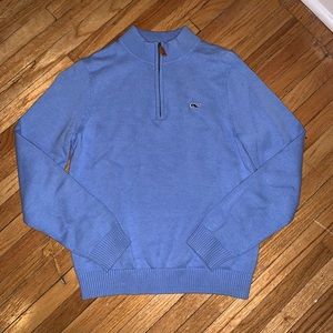 Light Blue Vineyard Vines Zip Pullover Sweater